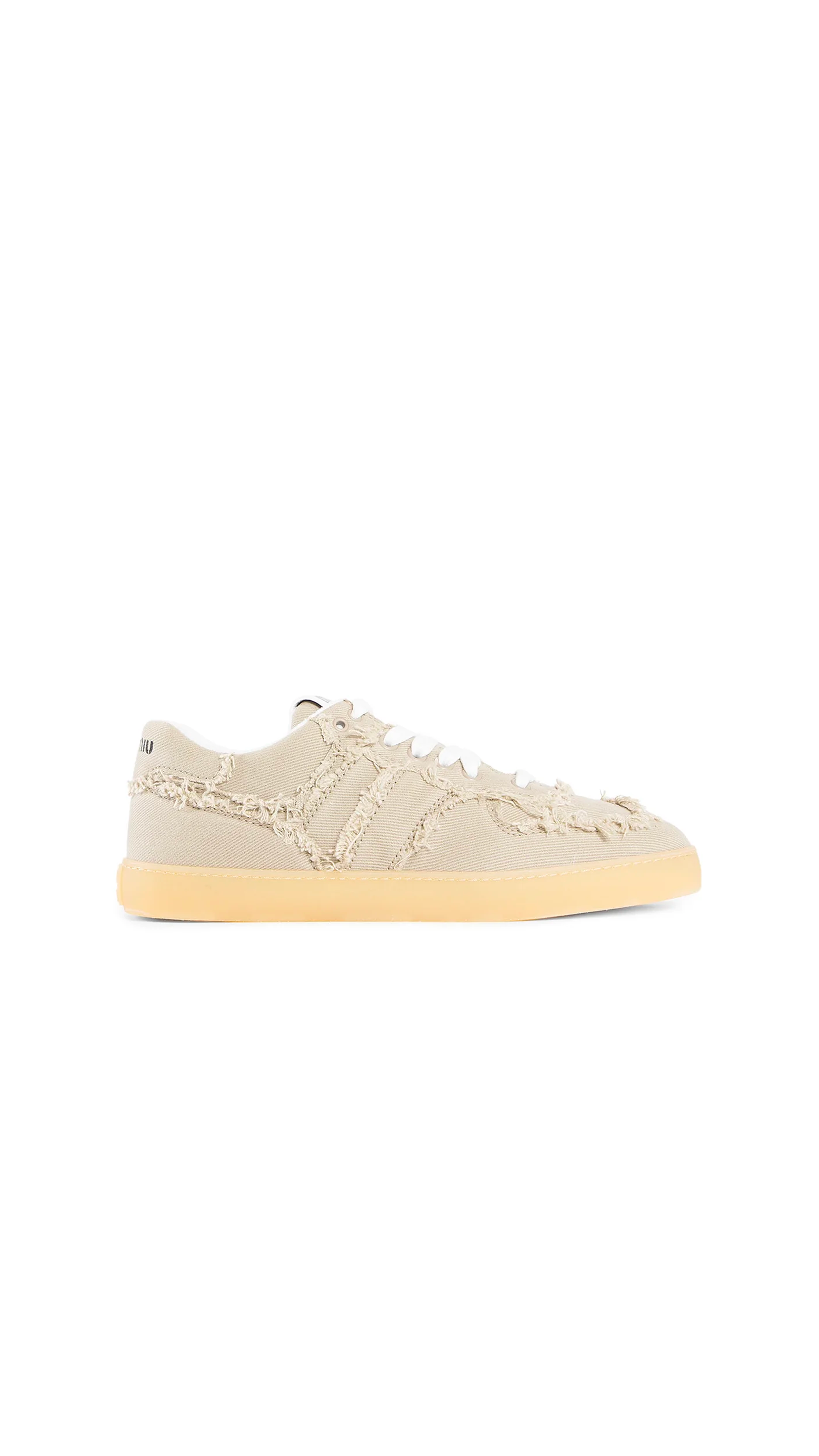 Denim Sneakers - Beige