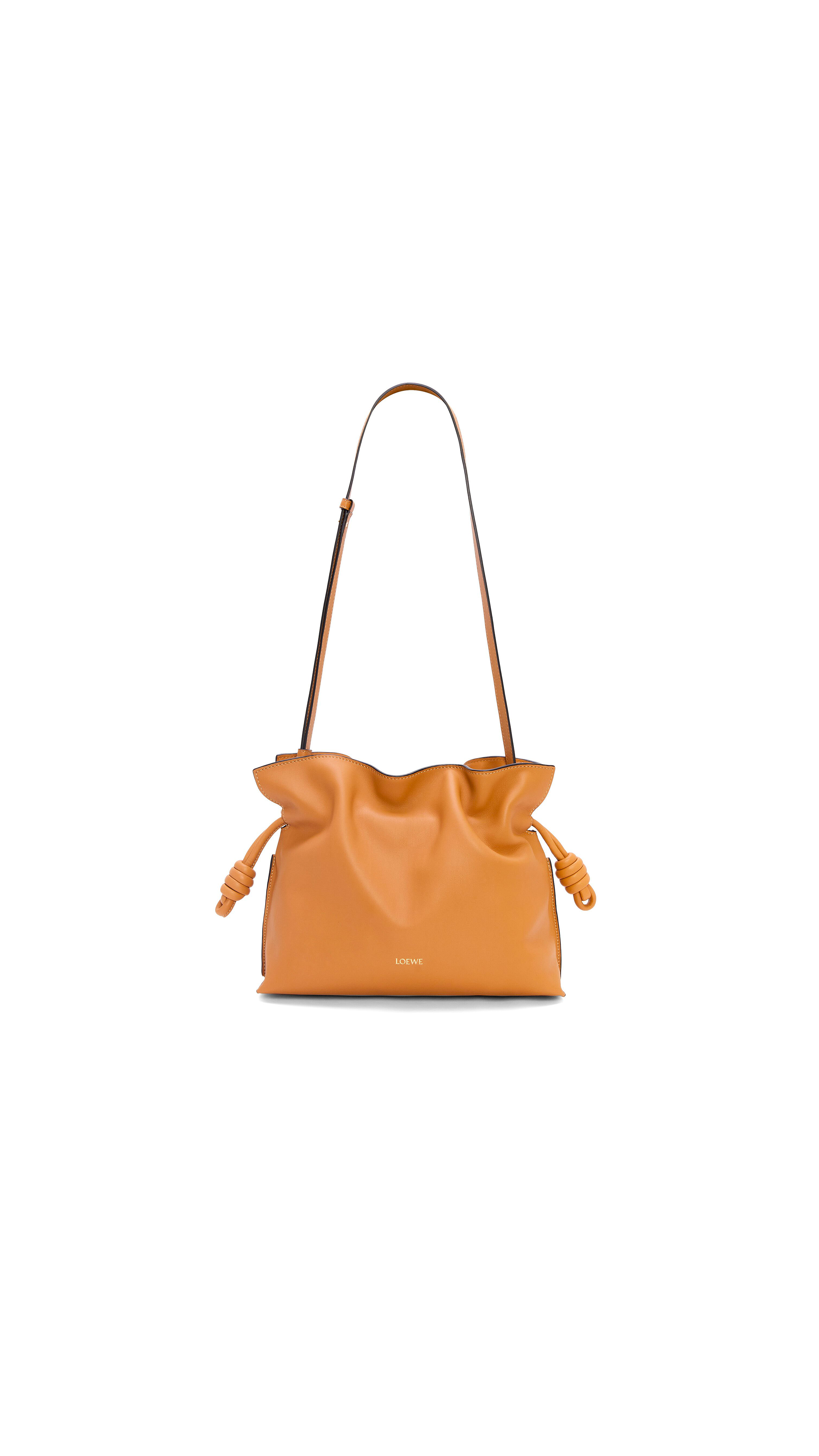 Medium Flamenco Clutch in Nappa Calfskin - Warm Desert