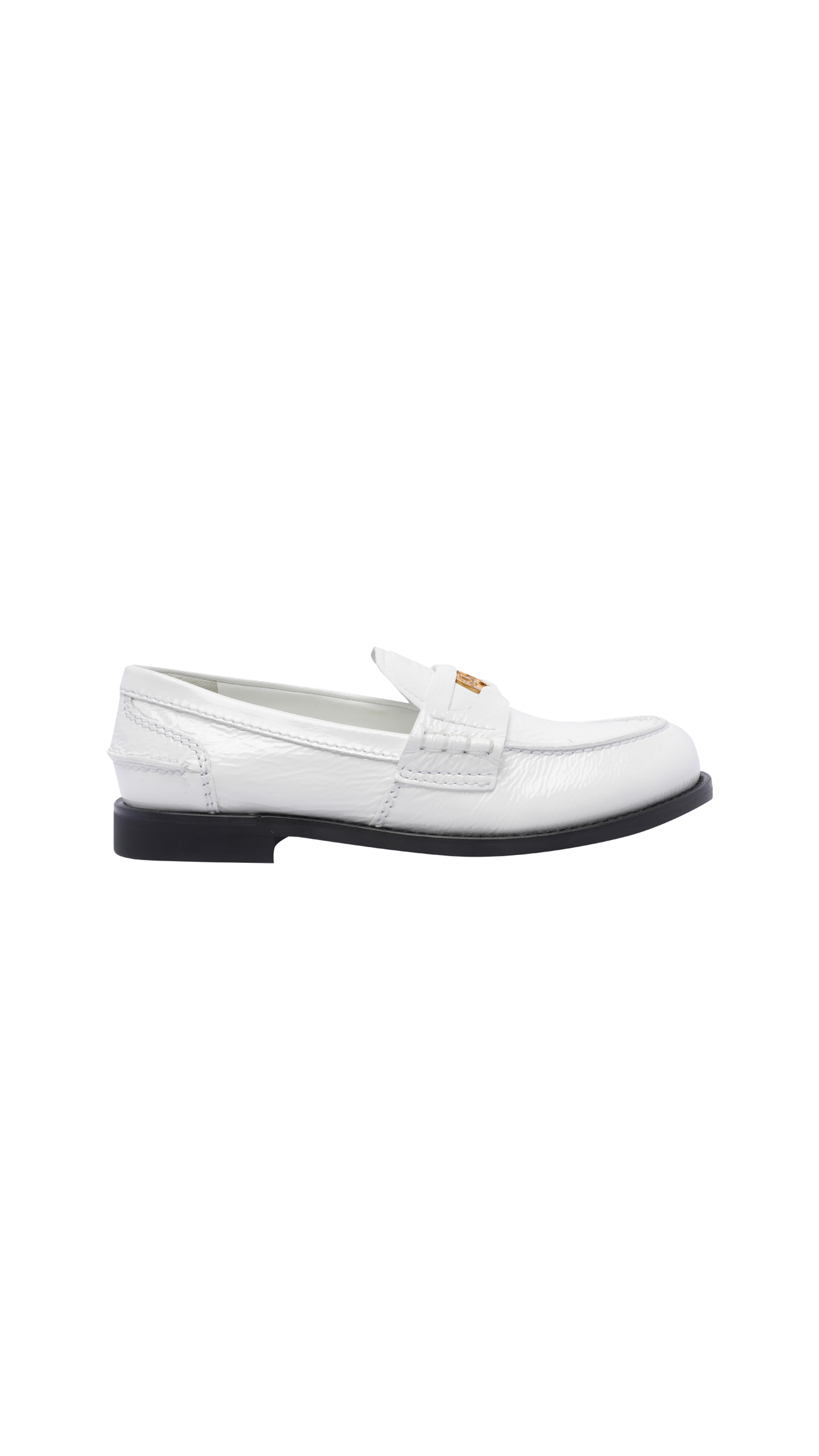 Patent Leather Loafer - White