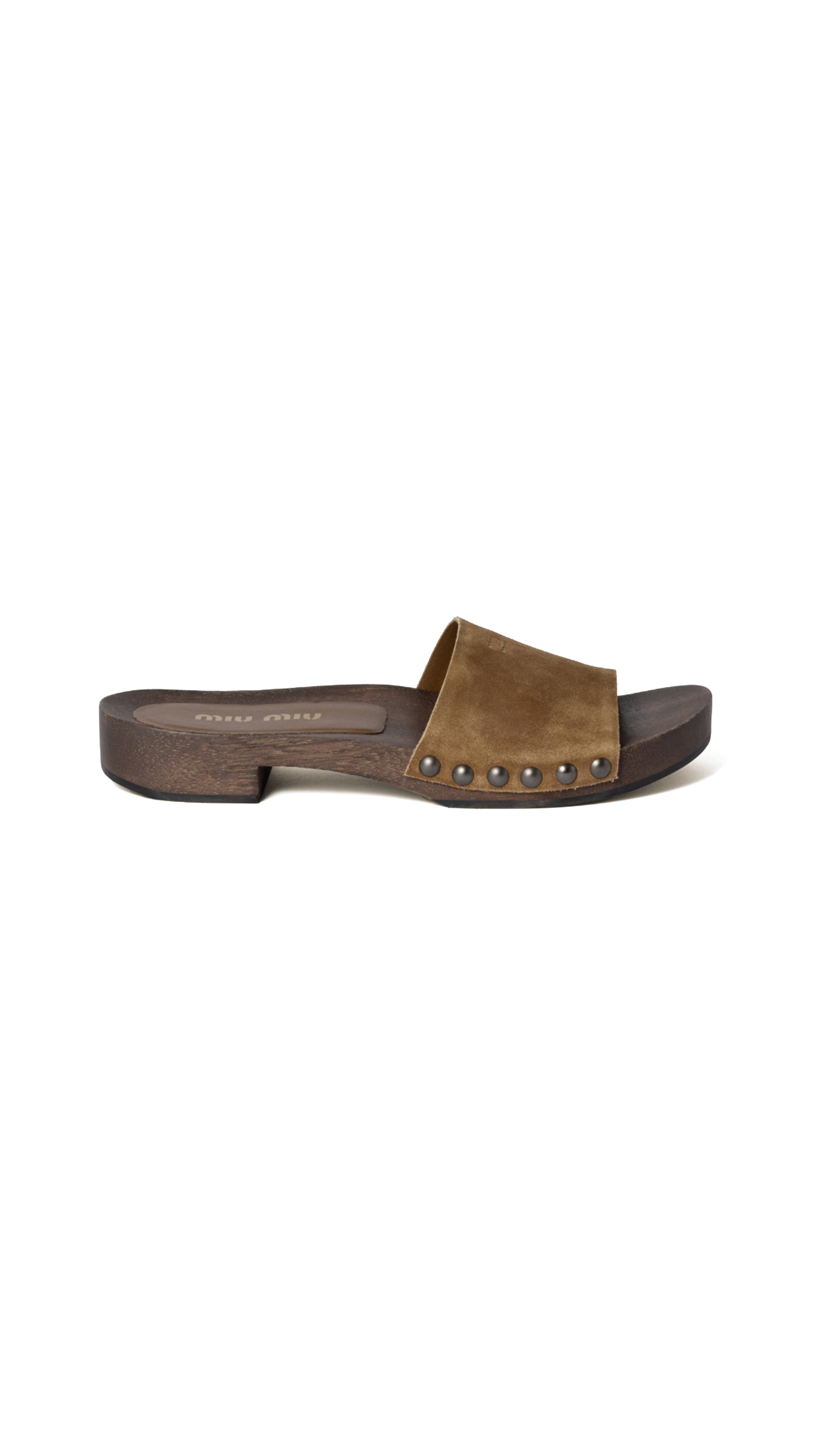 Faded Suede Clogs - Cinnamon