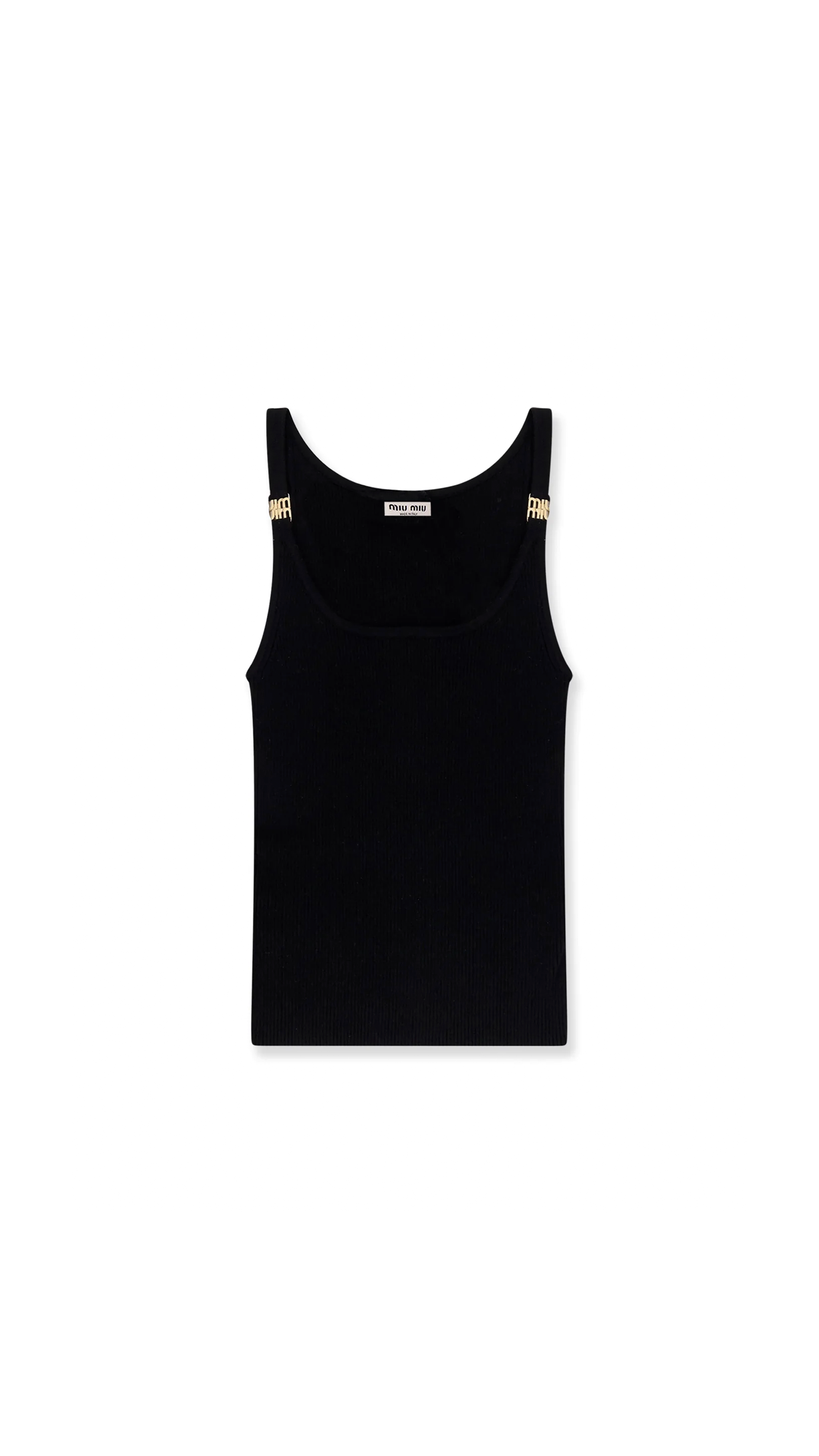 Knit Tank Top - Black
