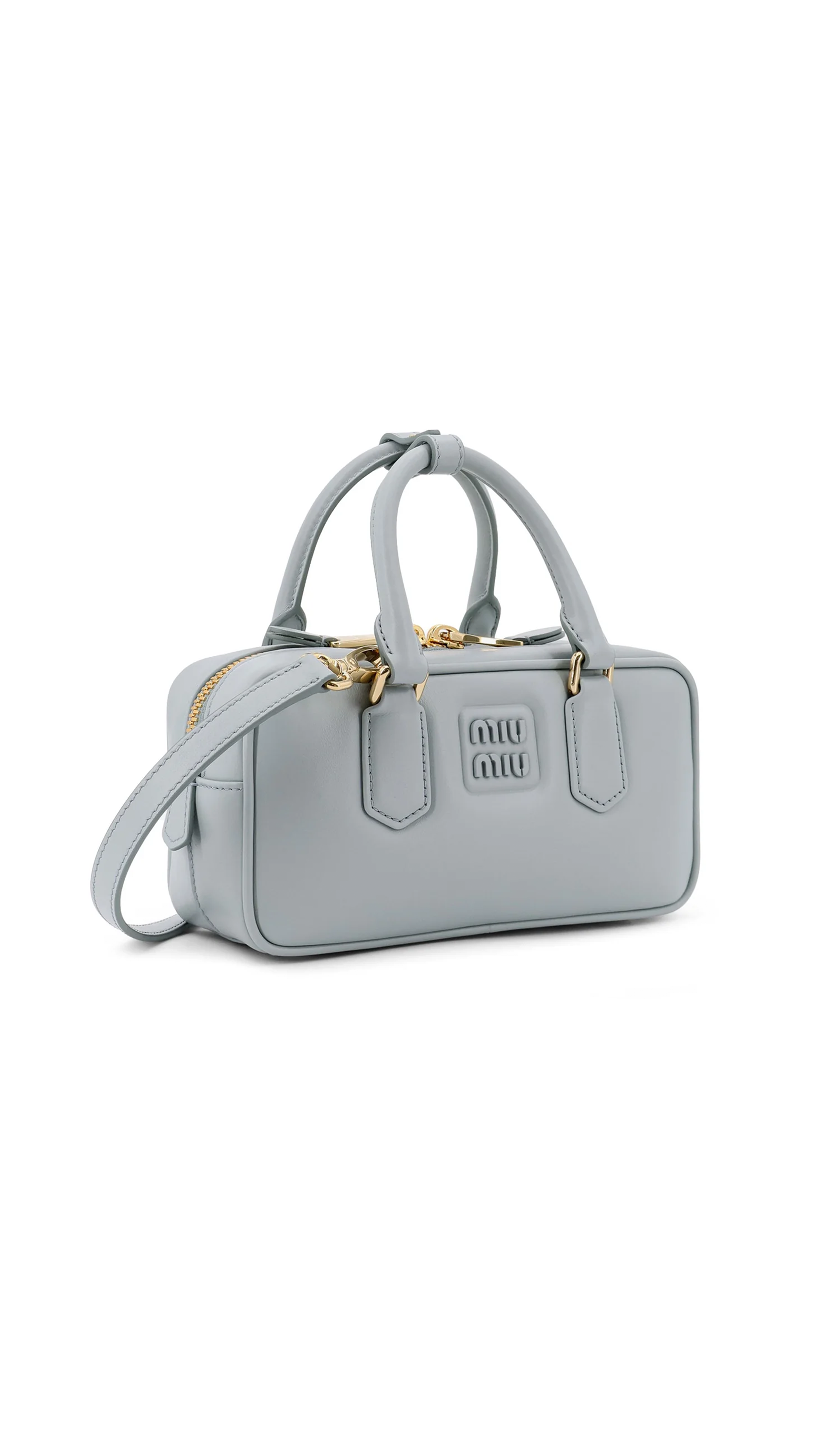 Arcadie Leather Bag - Powder Blue