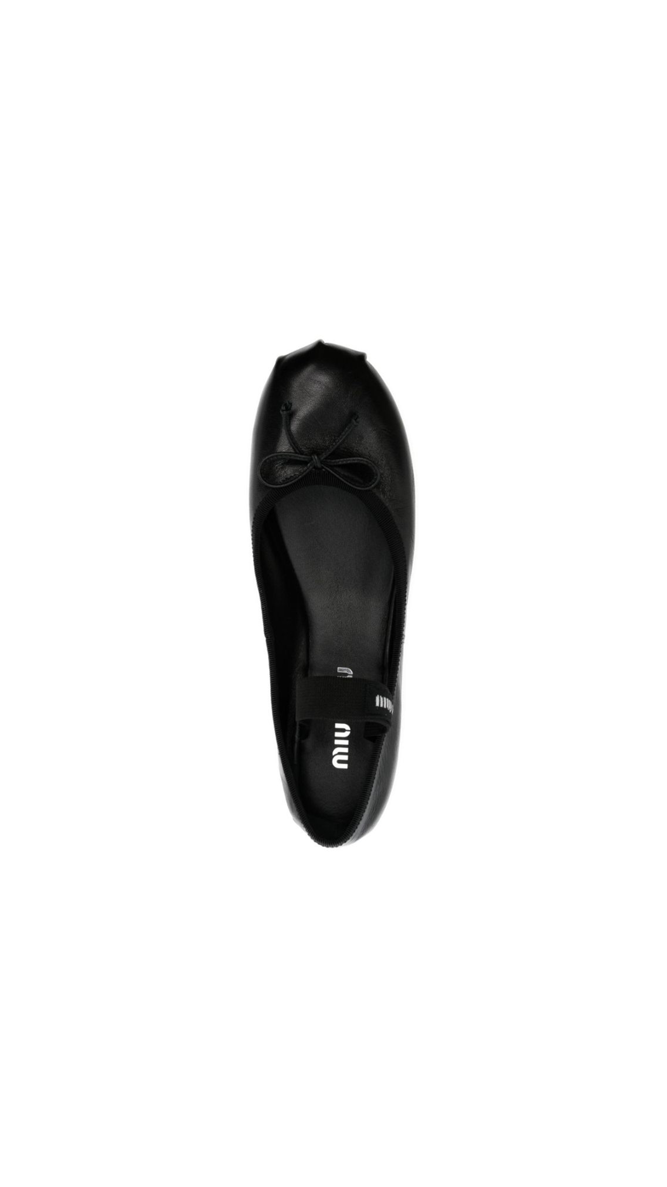Leather Ballerinas - Black