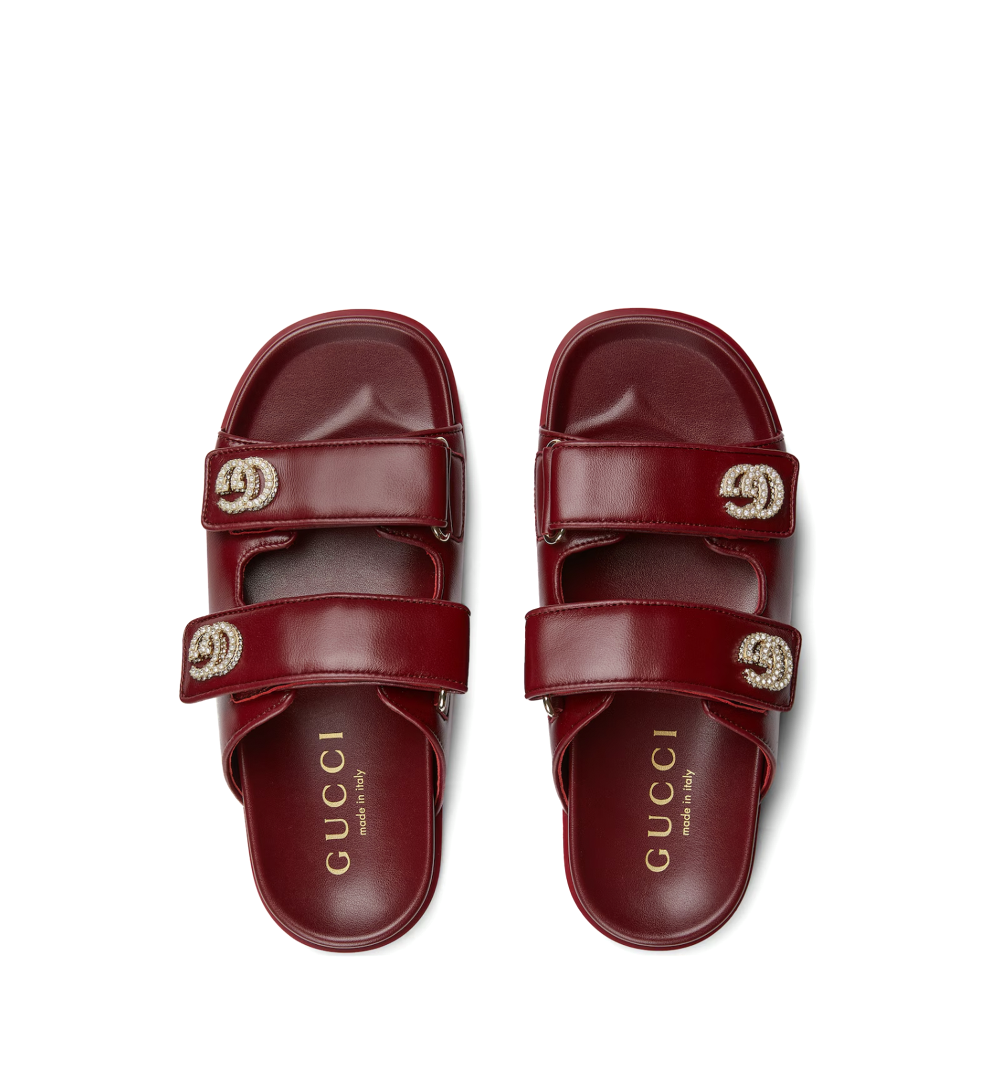 Sandal with Crystal Double G
