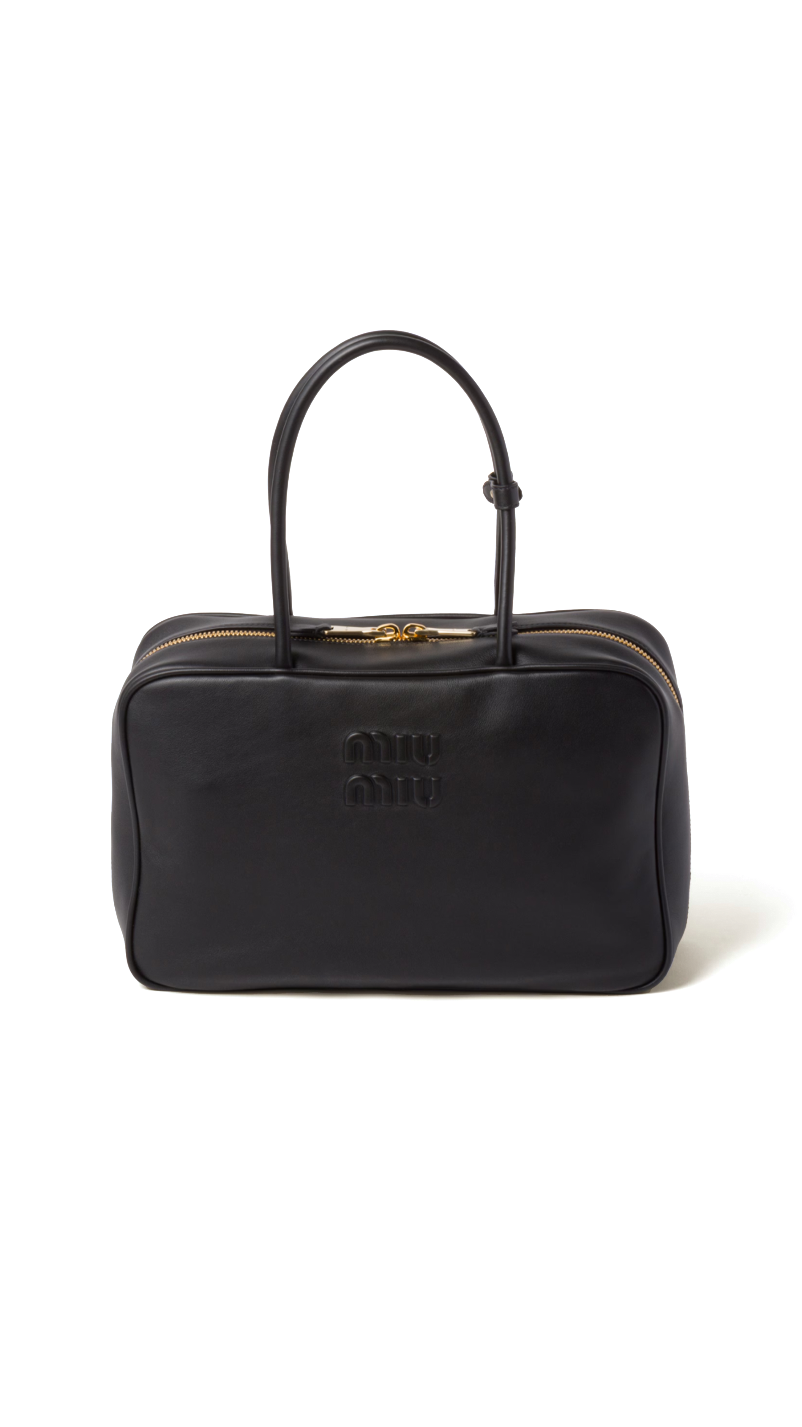 Large Leather Beau Bag - Black