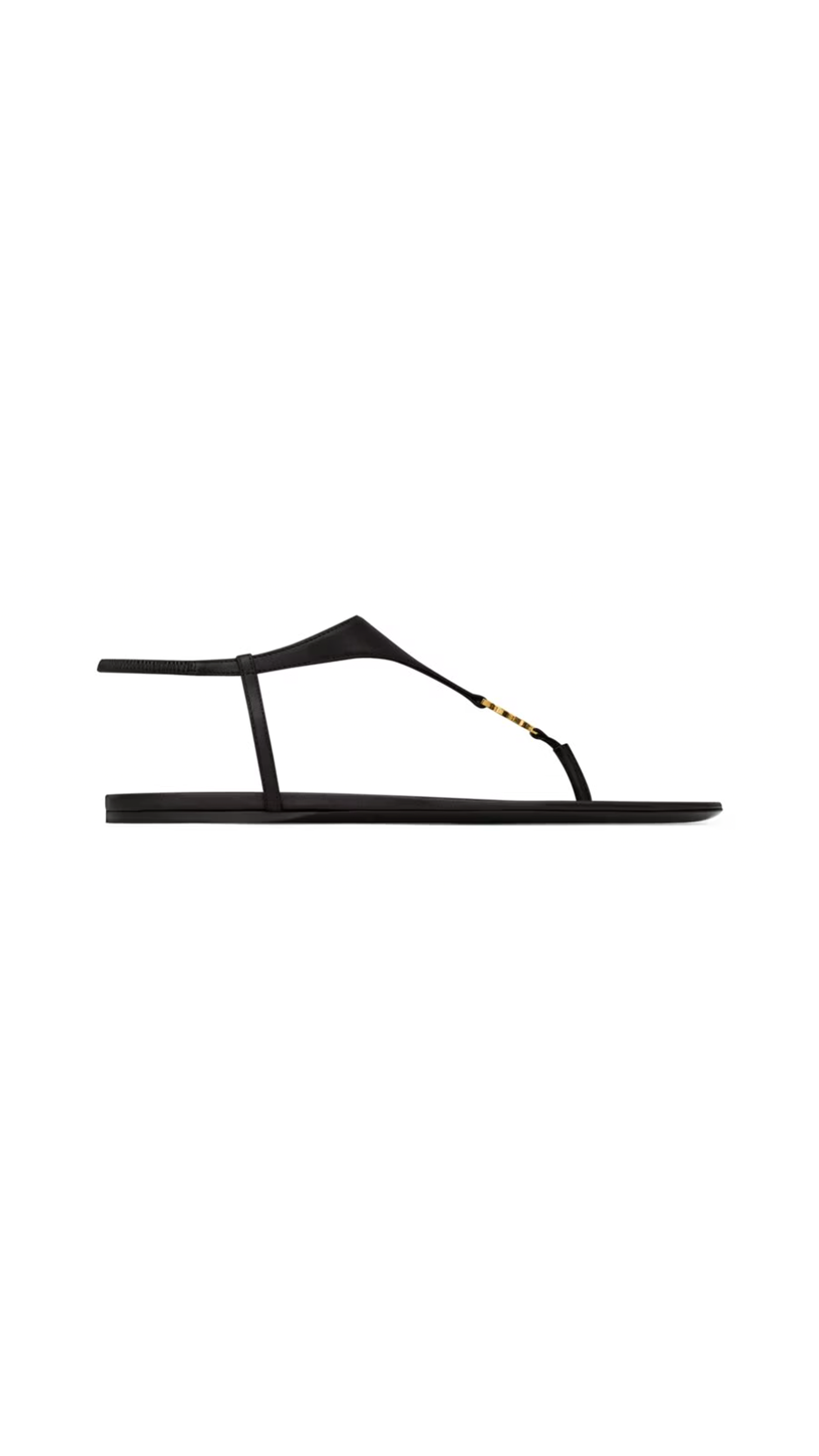 Cassandra Sandals in Smooth Leather - Black