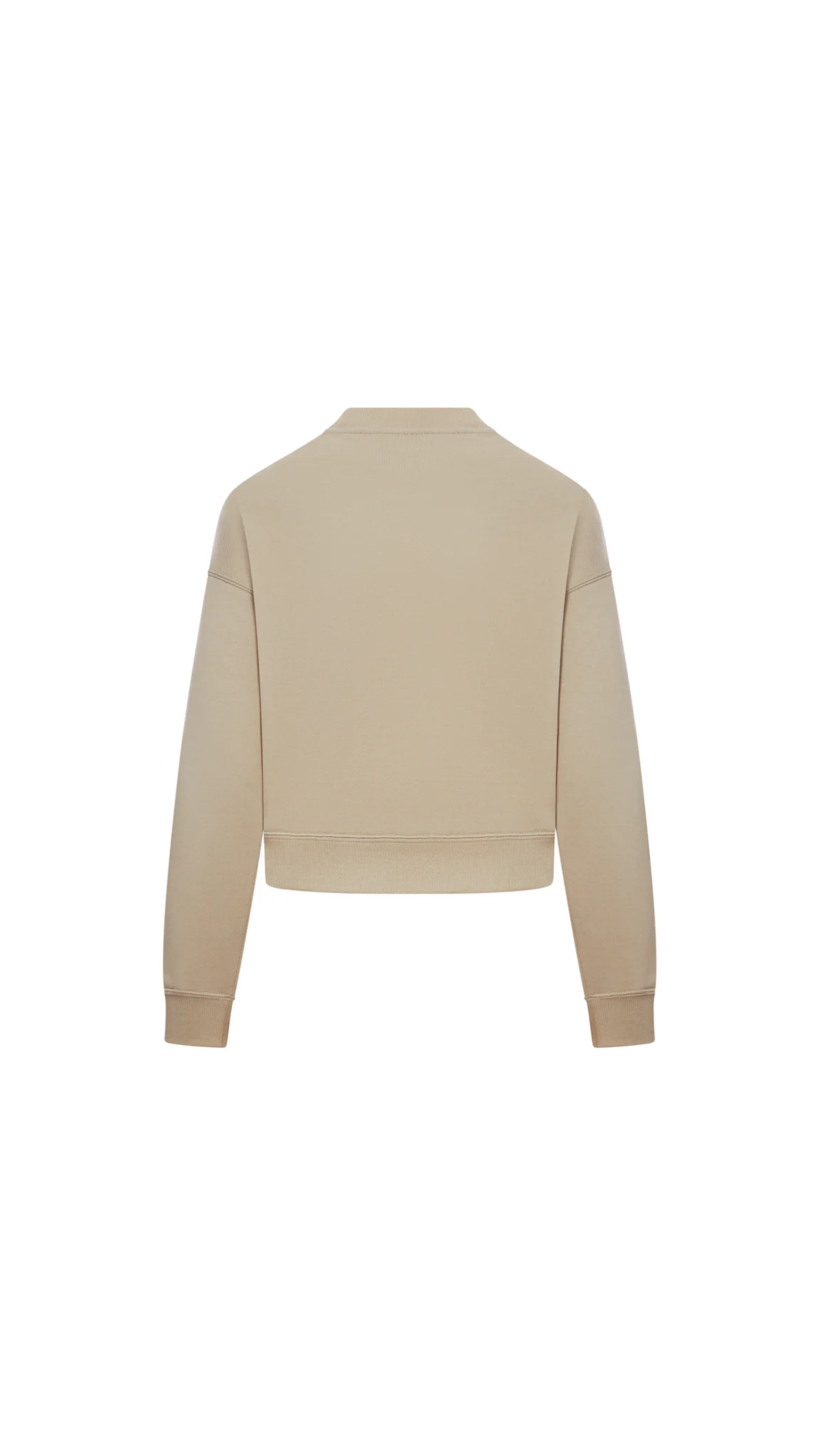 Generous Sweater in Cotton Fleece - Powder Grey