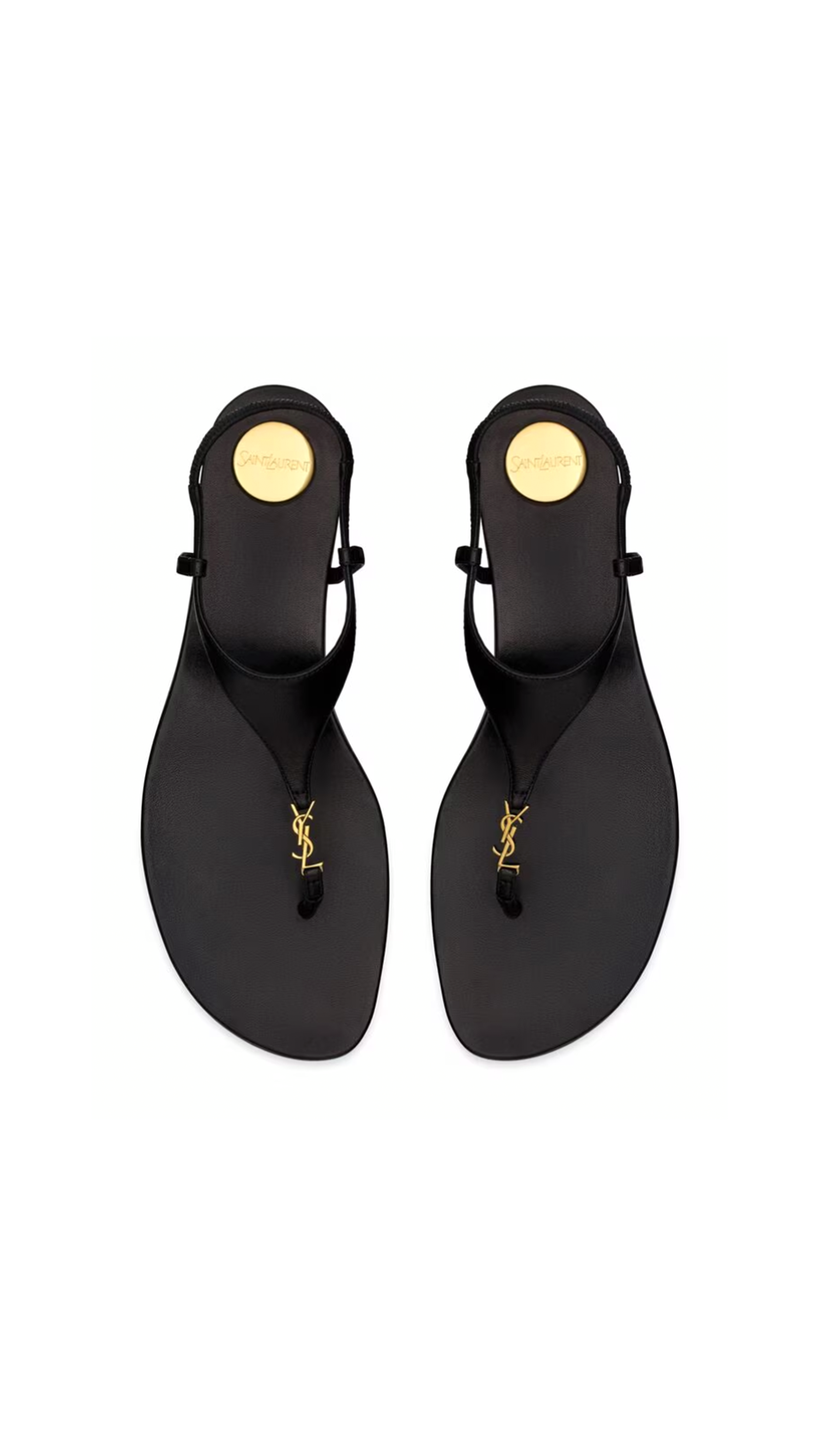 Cassandra Sandals in Smooth Leather - Black