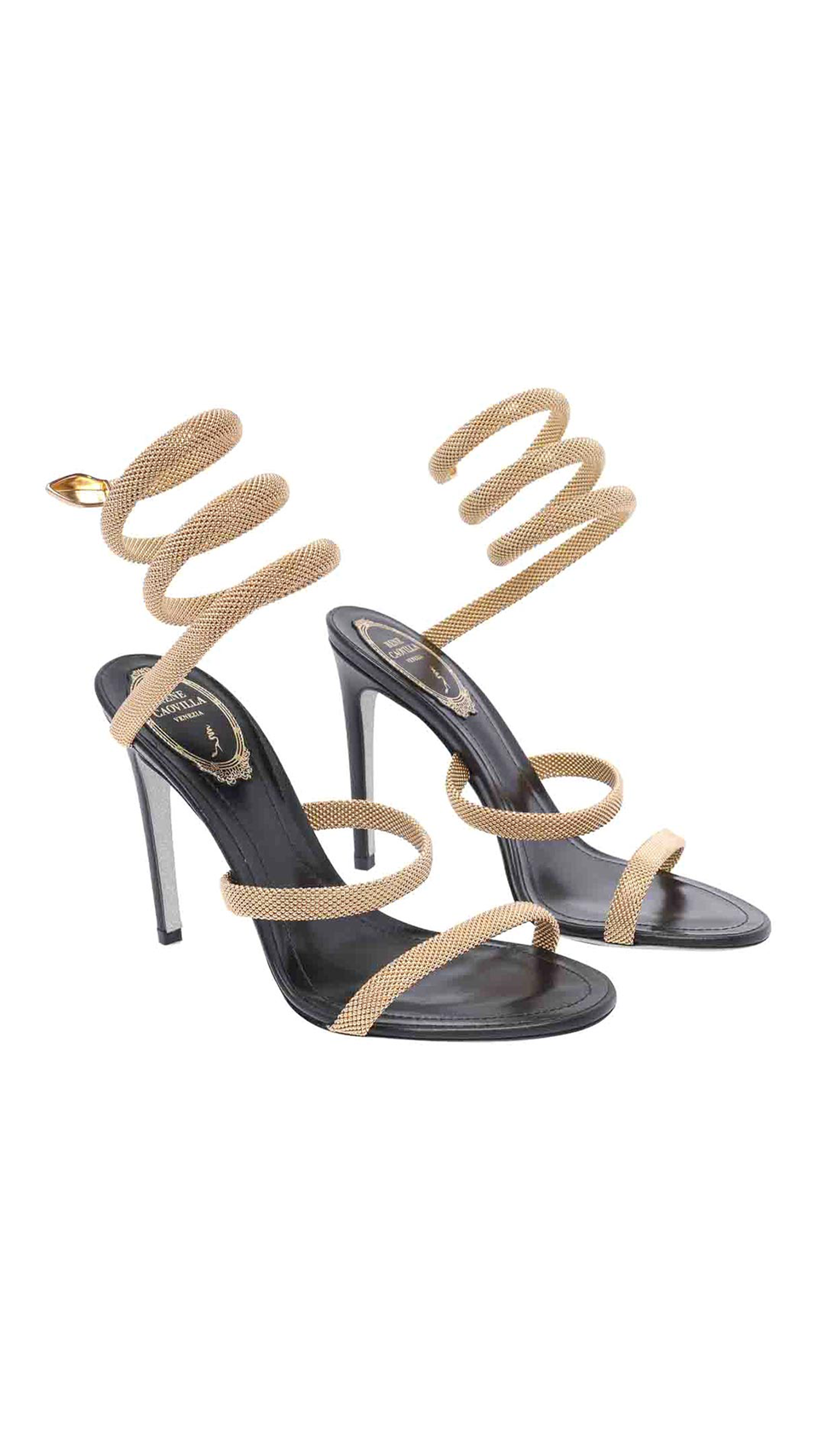 Trigold Cleo Heels - Gold