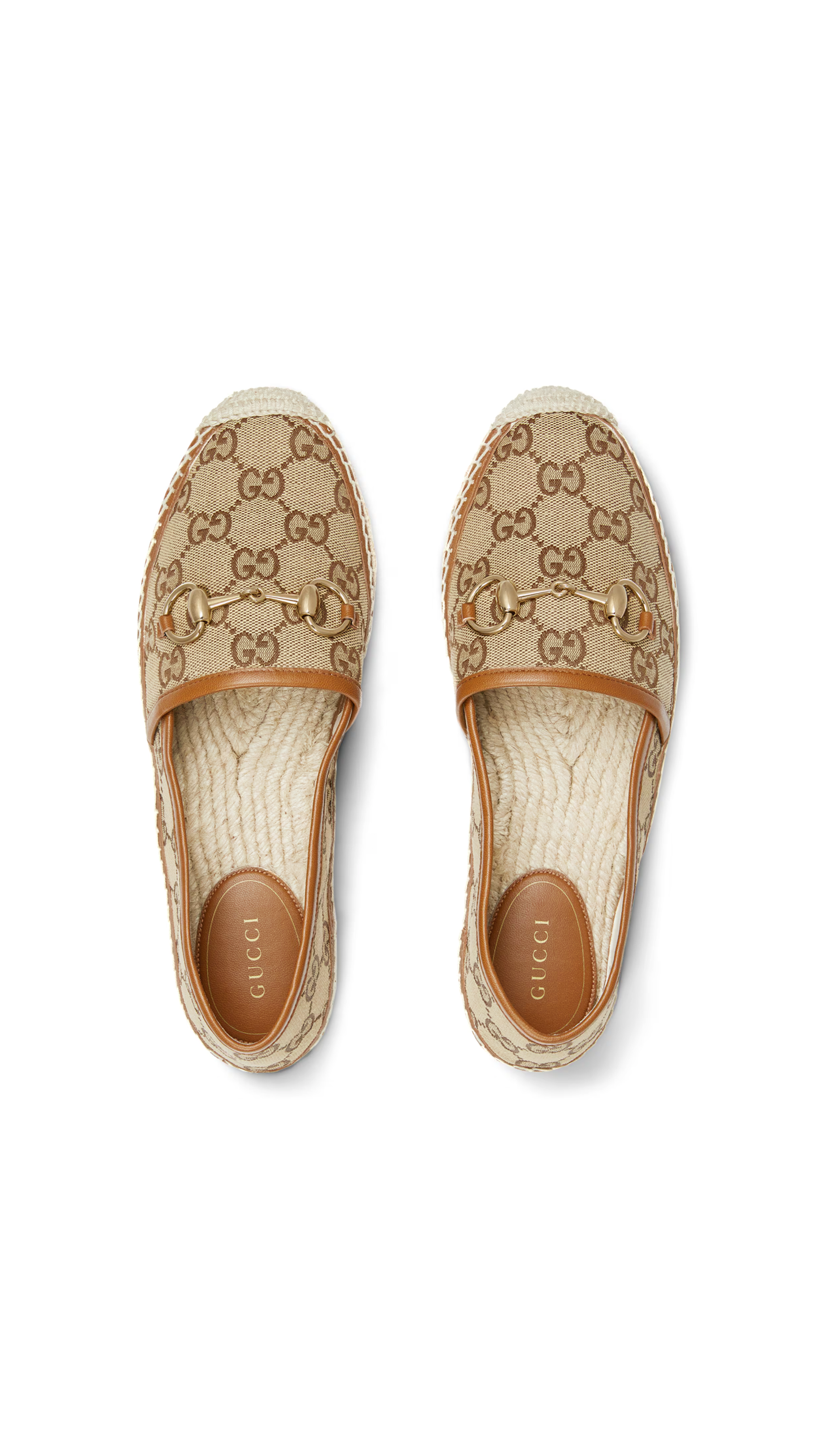 Espadrilles with Horsebit - Beige/Brown
