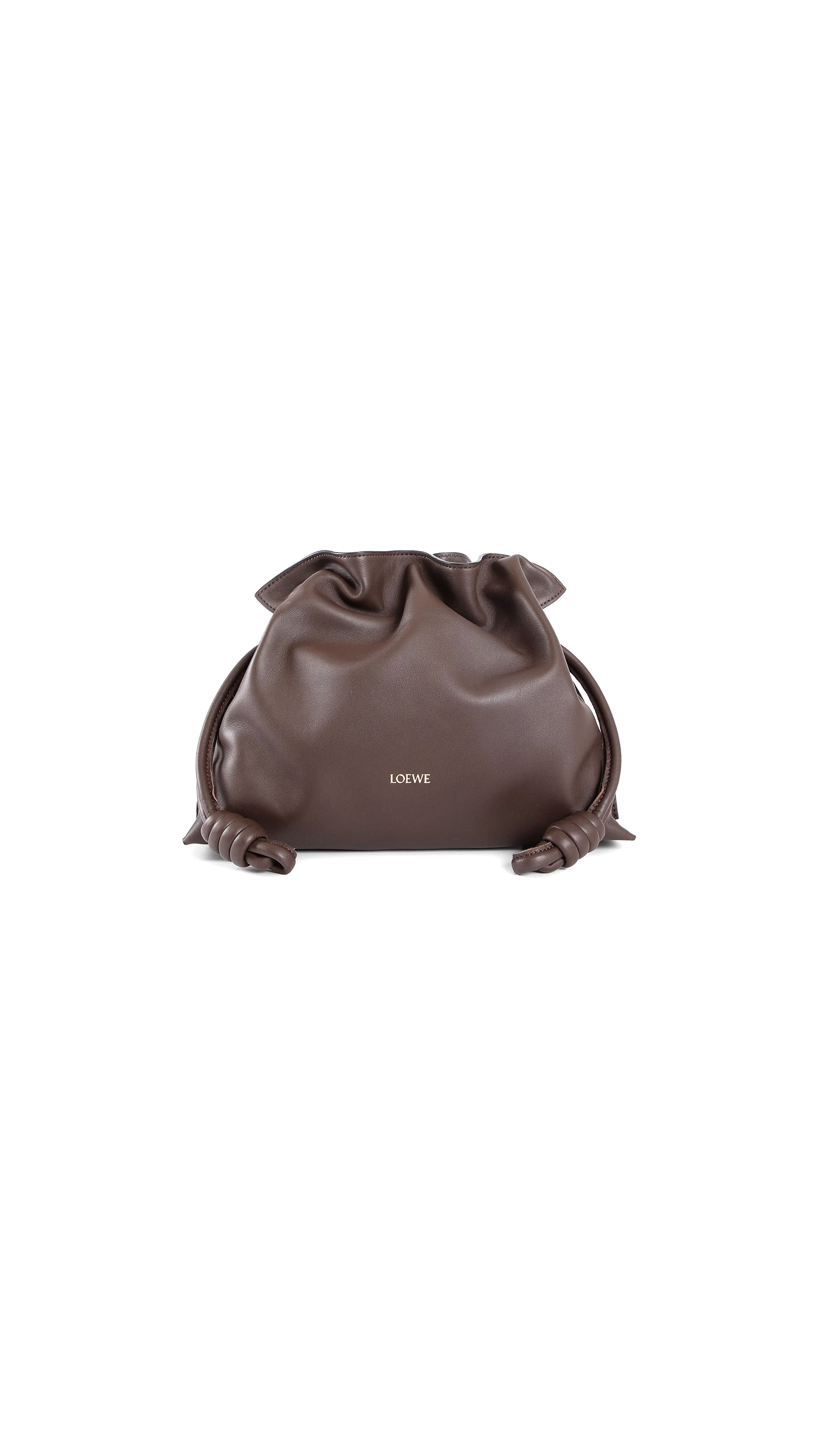 Medium Flamenco Clutch in Nappa Calfskin - Chocolate