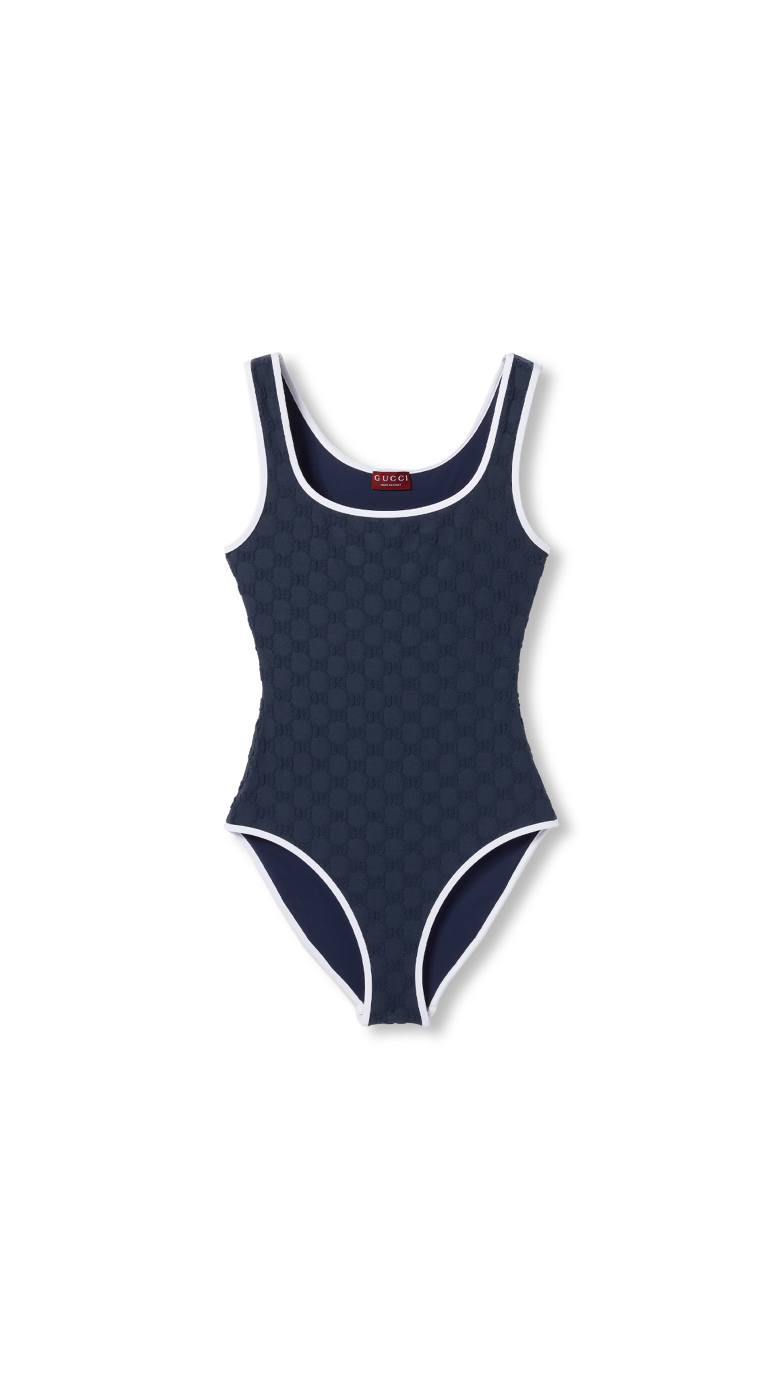 GG Terrycloth Swimsuit - Navy