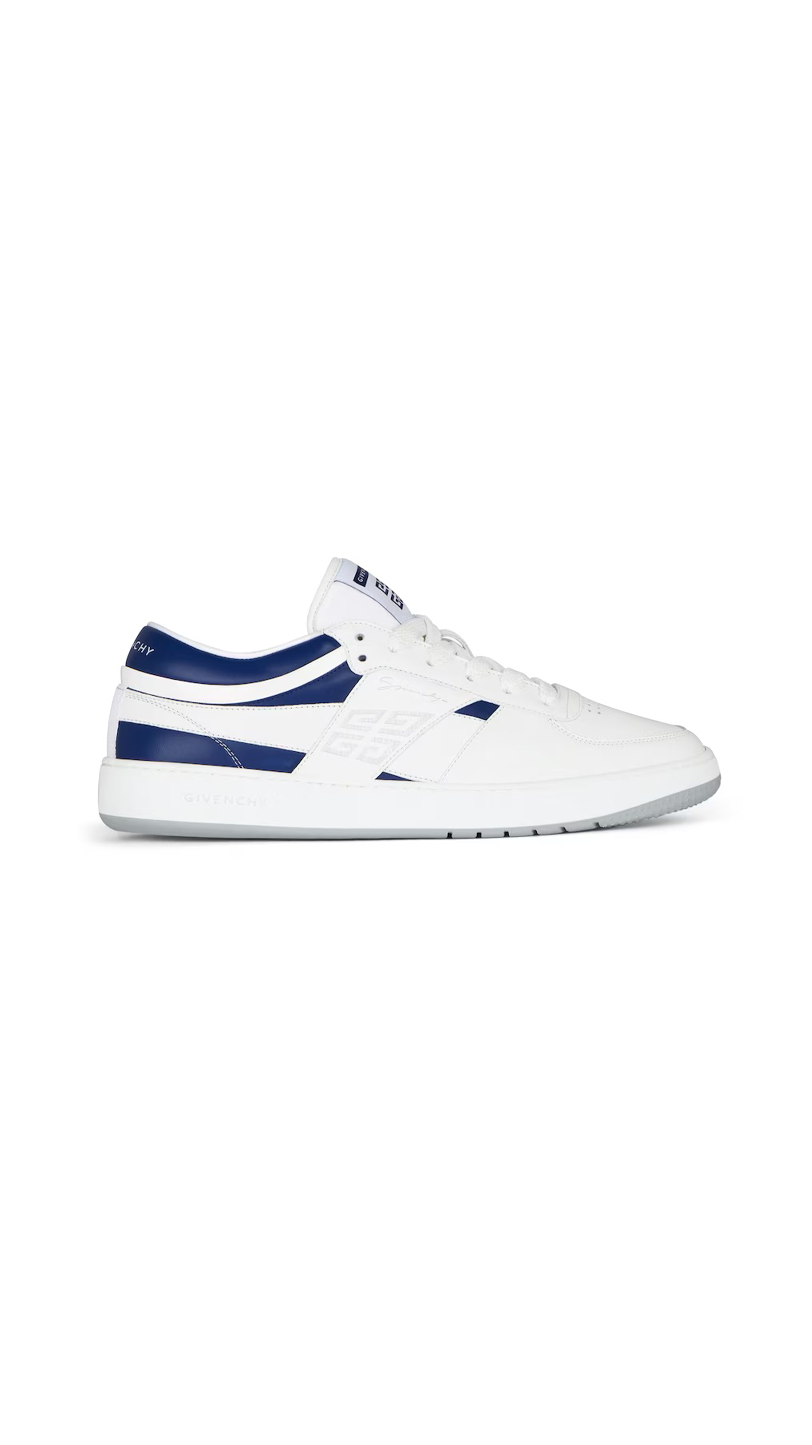 G Move Sneakers in Mixed Leathers - White/Blue