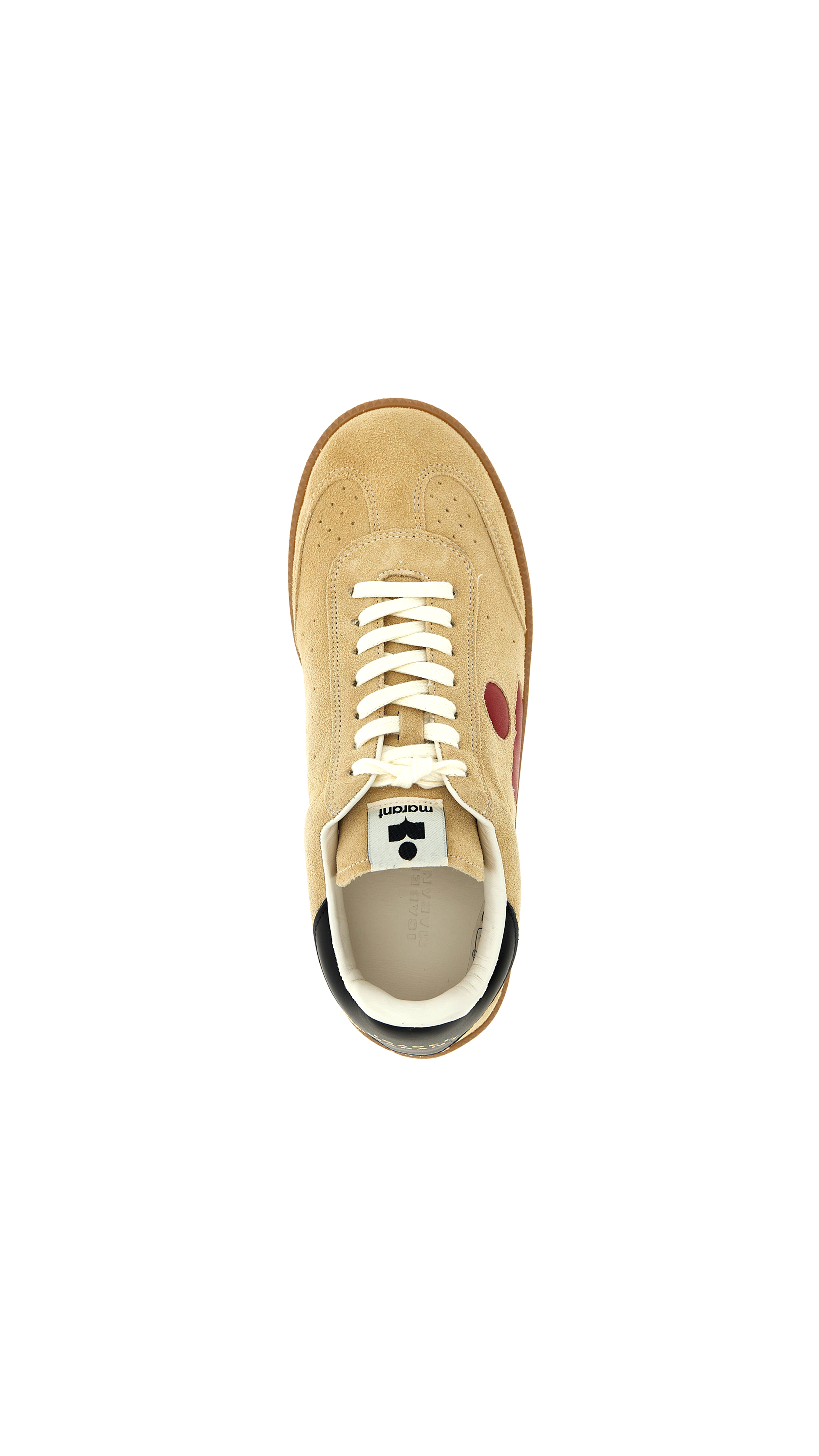 Bryce Suede Sneakers - Beige/Red/Black