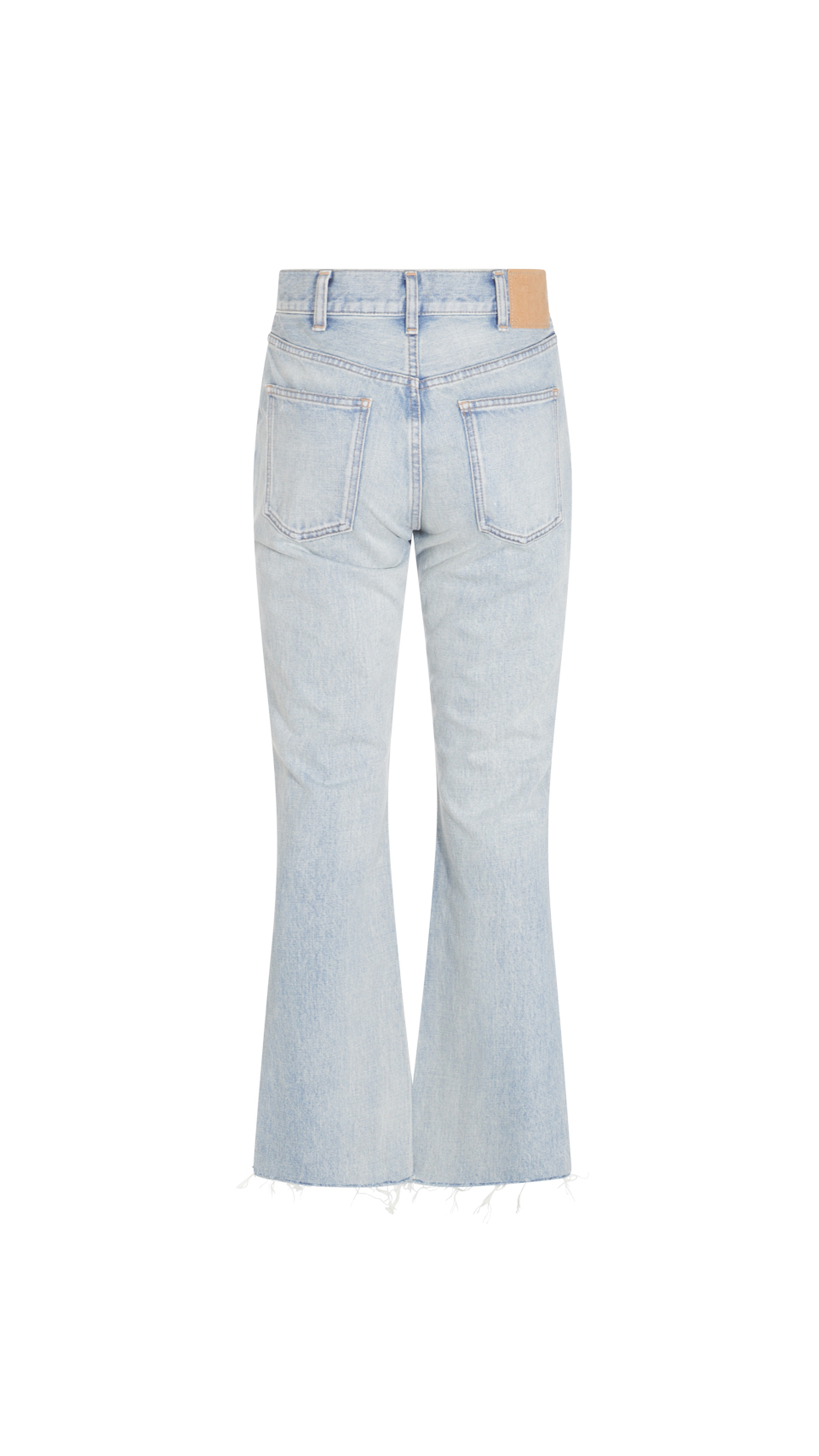 Dylan Flared Jeans in Washed Denim - Sweet Honey