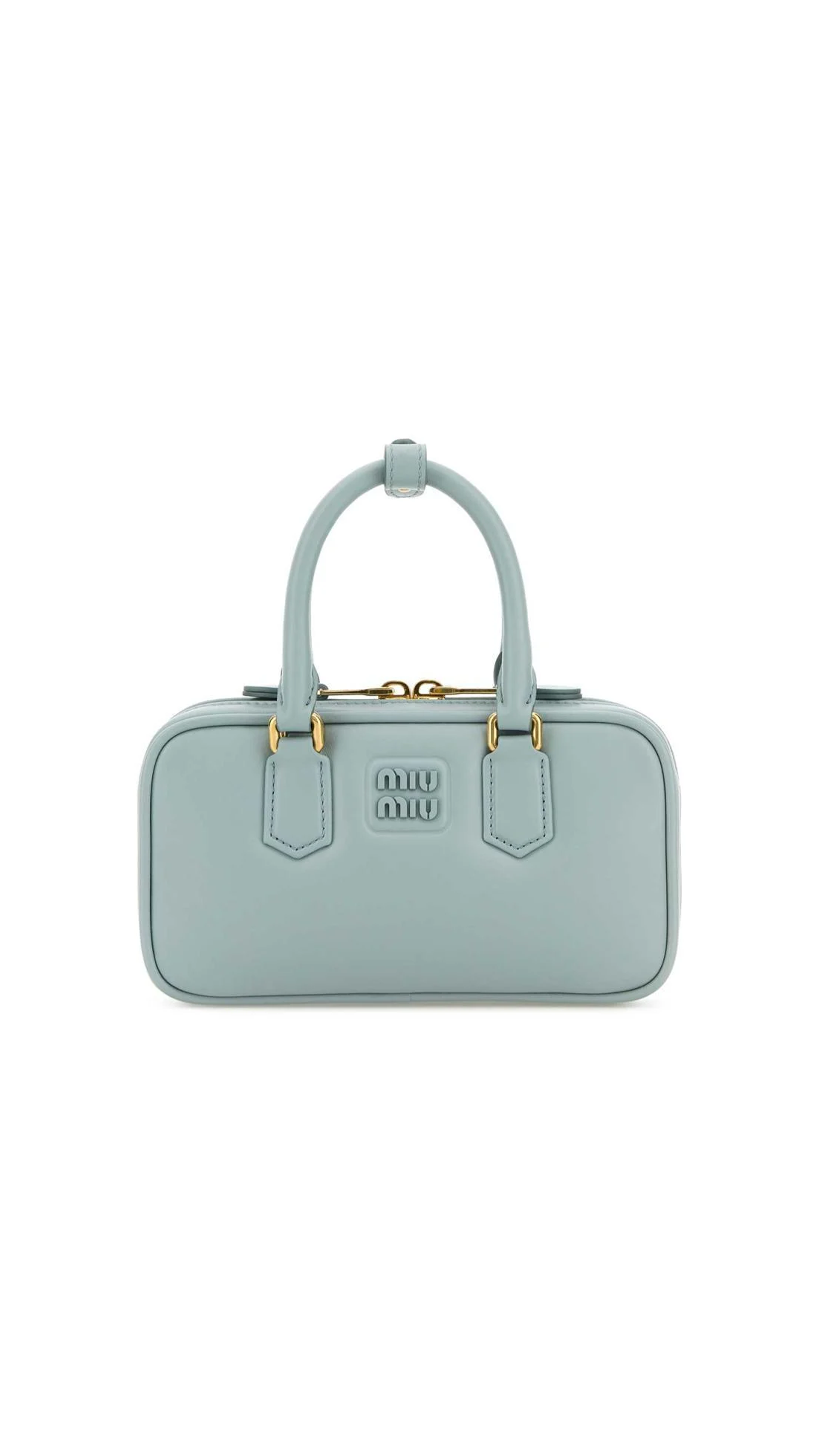 Arcadie Leather Mini-Bag - Powder Blue