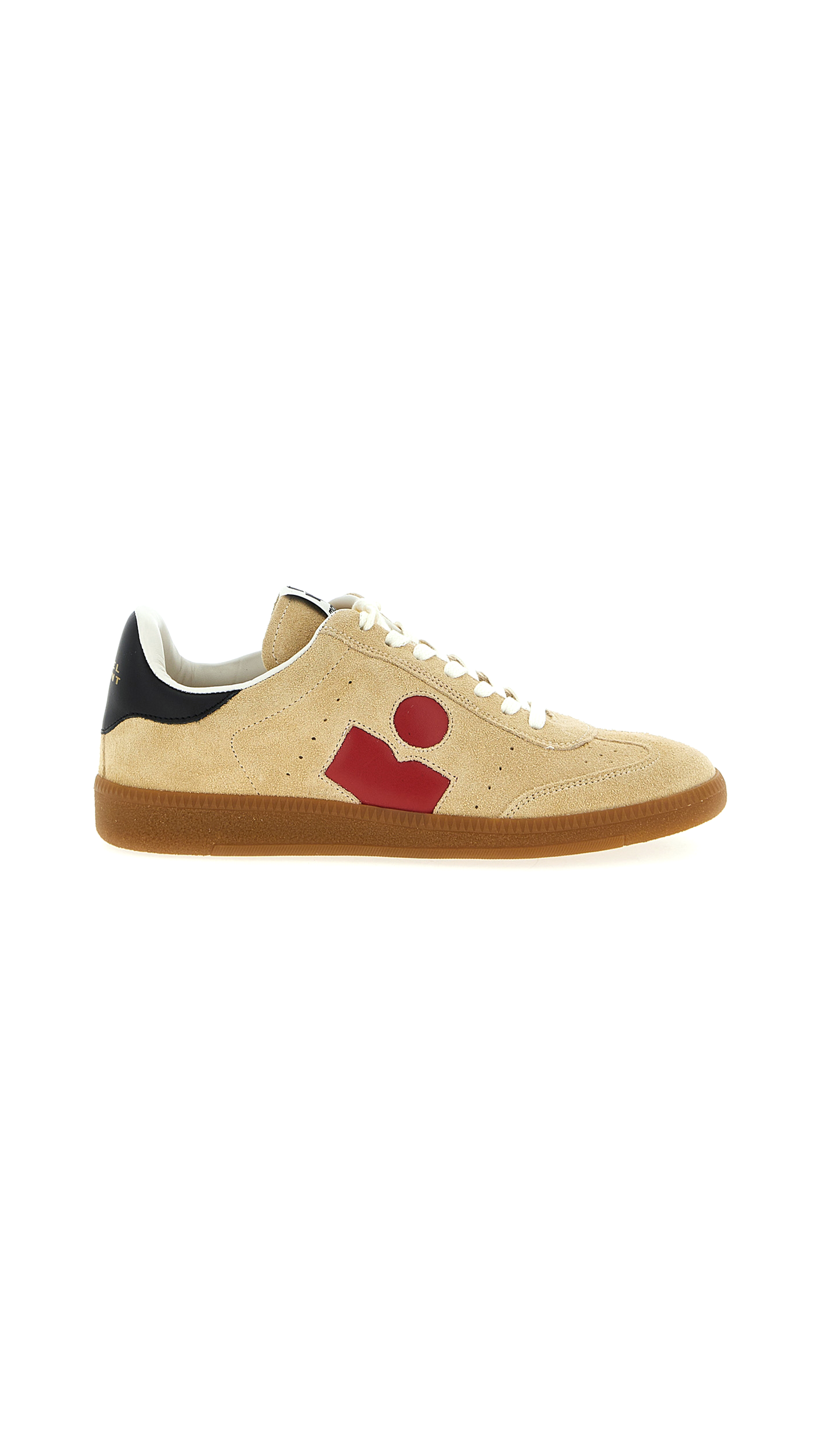 Bryce Suede Sneakers - Beige/Red/Black