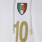 Jersey hoodie with patch - White