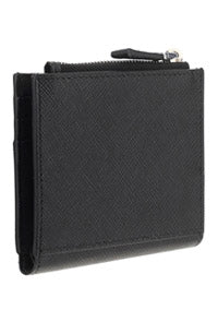 Saffiano Leather Card Holder- Black