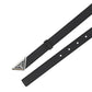 Brushed Leather Belt - Black