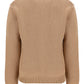 Marino Wool Sweater Logo - Beige
