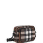 Bio-Based Check Crossbody Bag - Dark Birch Brown