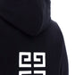 4G Embroidered Hoodie - Black