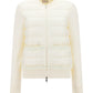 Padded Wool Blend Cardigan - Off White