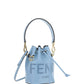 Mon Tresor Leather Mini Bag - Blue