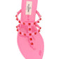 Rockstud Flat Rubber Sandal - Pink.
