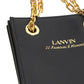 Nano Tote Leather Shoulder Bag - Black