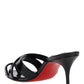 Simply Mule Sandal - Black / Patent