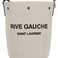 Rive Gauche Bucket  Bag In Linen - Beige
