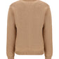 Marino Wool Sweater Logo - Beige