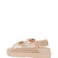 Women's GG Sandal with Crystals - Rose Beige