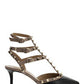 Rockstud Caged Pump 65mm - Black / Nude