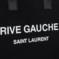 Rive Gauche N/S Tote Bag In Printed Canvas And Leather - Black