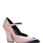 Brushed Leather Pumps - Alabaster Pink