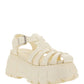 Rubber Platform Sandals - White