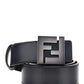 Leather Belt - Black / Grey