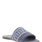 Logo-Jacquard Denim Sandals