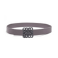 Reversible Inflated Anagram Belt in Soft Calfskin - Anthracite/Onyx Blue