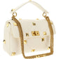 Large Roman Stud The Shoulder Bag - Ivory