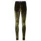 Stretch Velvet Signature Leggings - Olive Green
