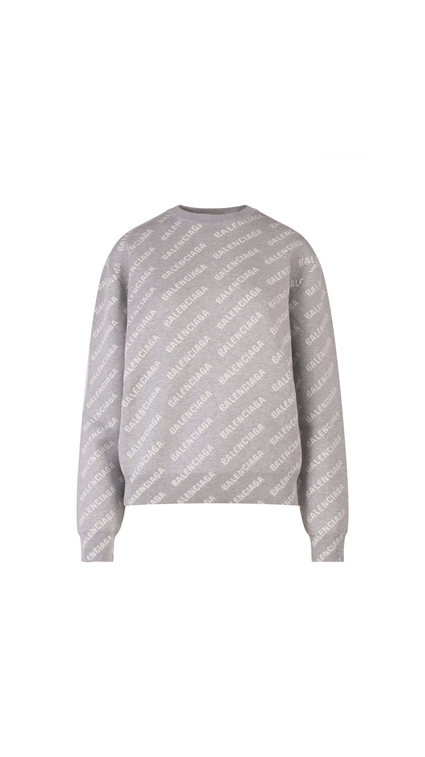 Women's Mini Allover Logo Sweater - Grey