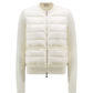 Padded Wool Blend Cardigan - Off White