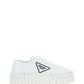 Nylon Gabardine Sneakers - White