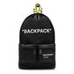 Quote Nylon Backpack - Black/White