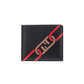 Bi-fold Wallet - Black/Red/Beige