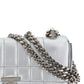 Quilted Metallic Leather Mini Lola Bag - Silver